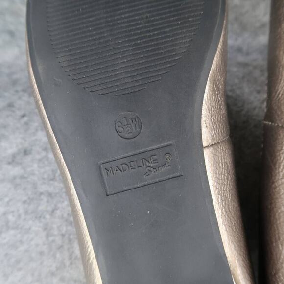 Madeline Stuart Shoes Womens 8.5 Flats Ballet Peep Toe Fashion Formal Wide Fit - Picture 13 of 16